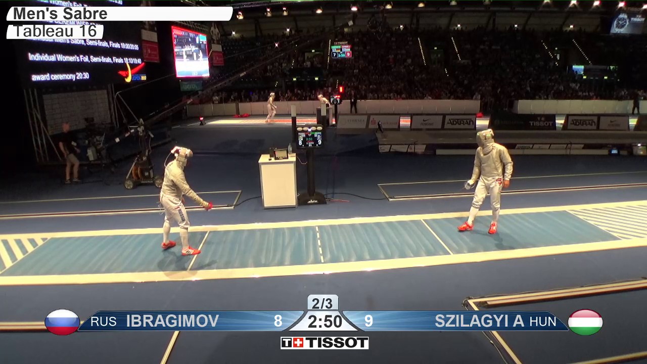 FE M S Individual Leipzig GER World Championships 2017 T16 05 blue IBRAGIMOV RUS vs SZILAGYI HUN