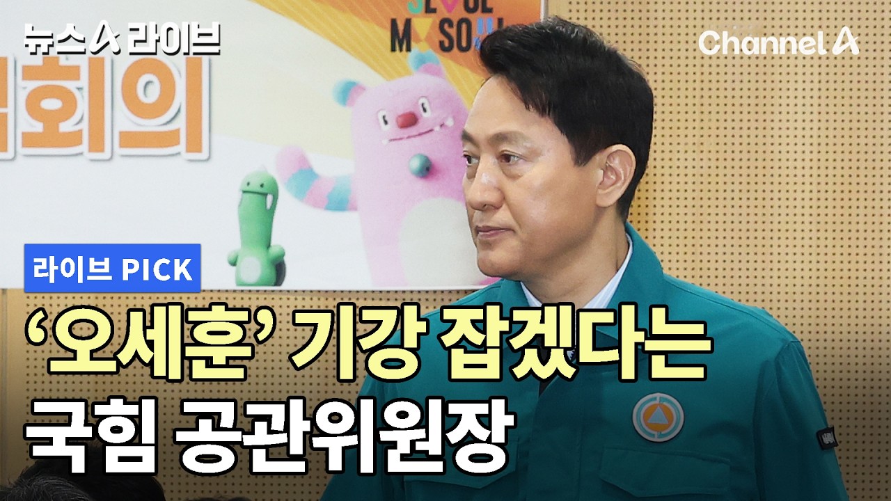 '오세훈' 기강 잡겠다는 국힘 공관위원장 #뉴스A라이브 #채널A