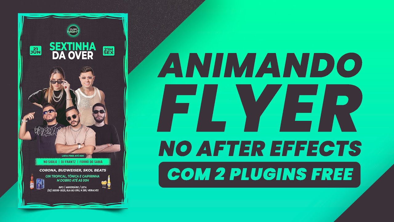 Animando Flyer no after effects com plugin free