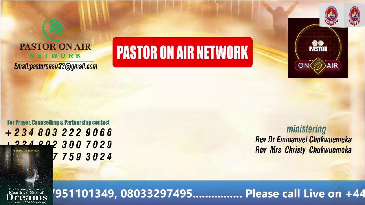 Pastor on Air Network || Pastor Emmanuel Chukwuemeka || February 17th, 2026.