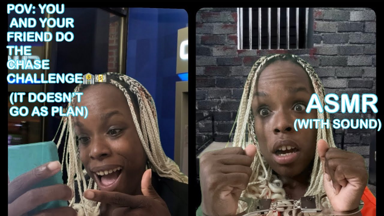 POV: YOU AND A FRIEND DO THE CHASE CHALLENGE🏦💵(ASMR)(WITH SOUND)