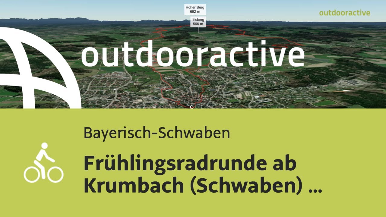 Radtour in Bayerisch-Schwaben: Frühlingsradrunde ab Krumbach (Schwaben) über ...
