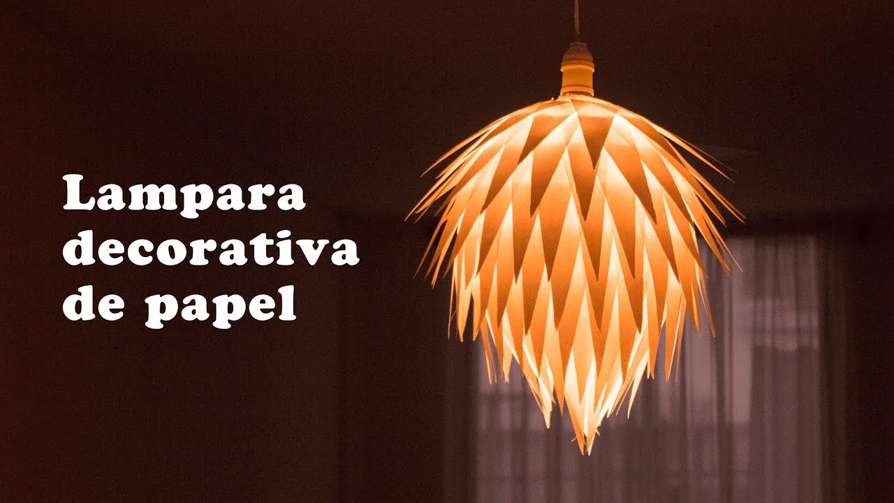 Lampara decorativa de papel / Jeguridos