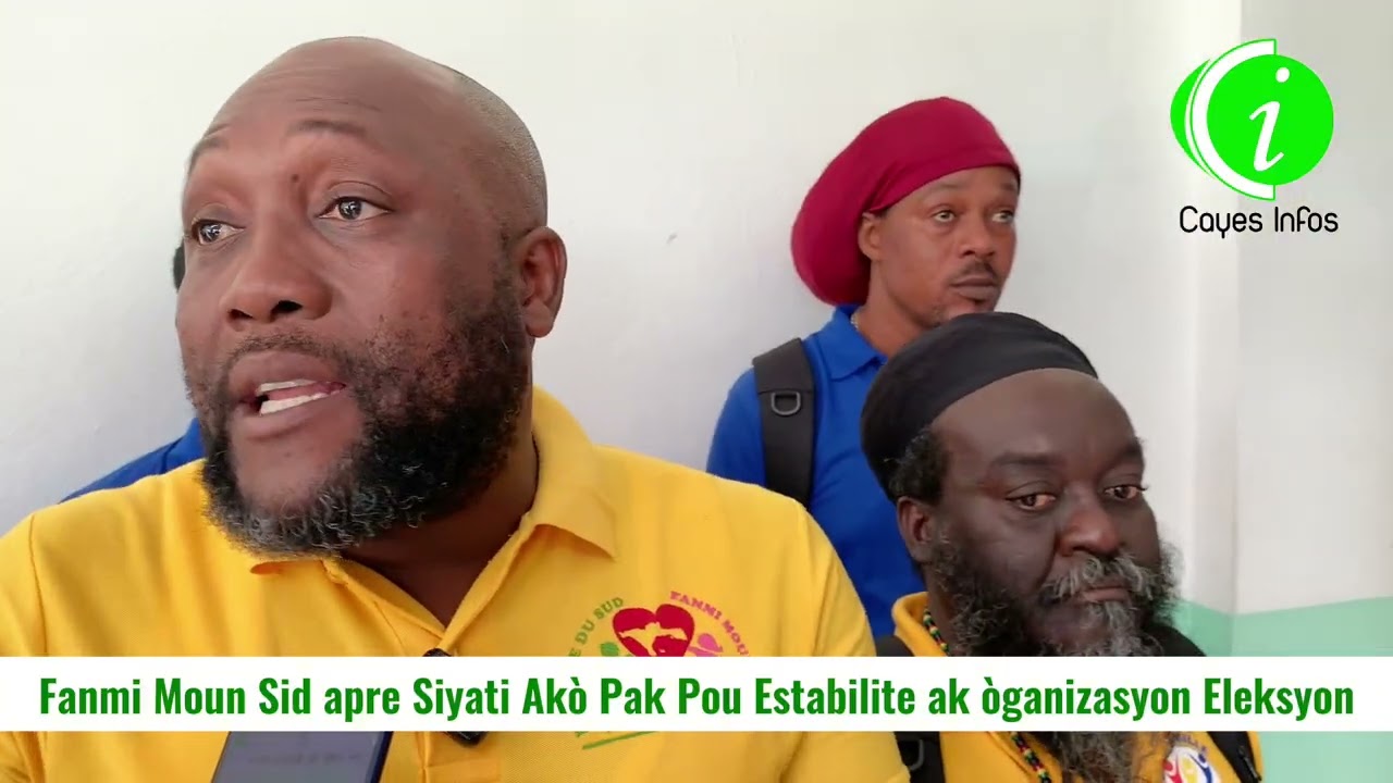 Famille du Sud siyen Akò Pak Nasyonal pou estabilite ak òganizasyon eleksyon 