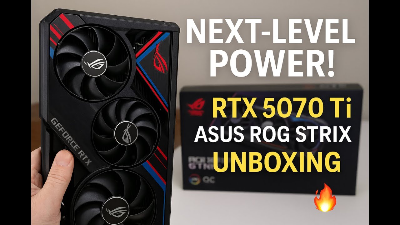 Next-Level Power! RTX 5070 Ti ASUS ROG Strix Unboxing 🔥