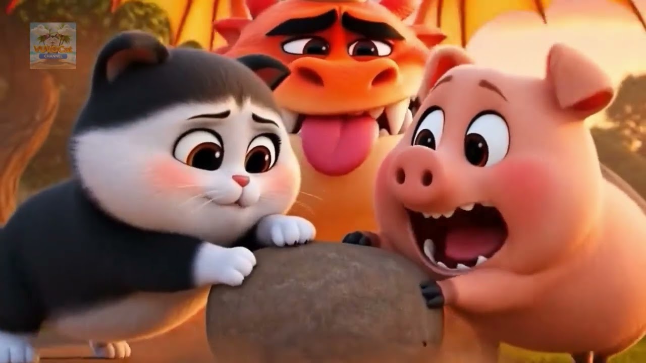 VUVO cat Pig recue the Dragon: Wishes #vuvochannel0107 #vuvocat0107 #vuvocat