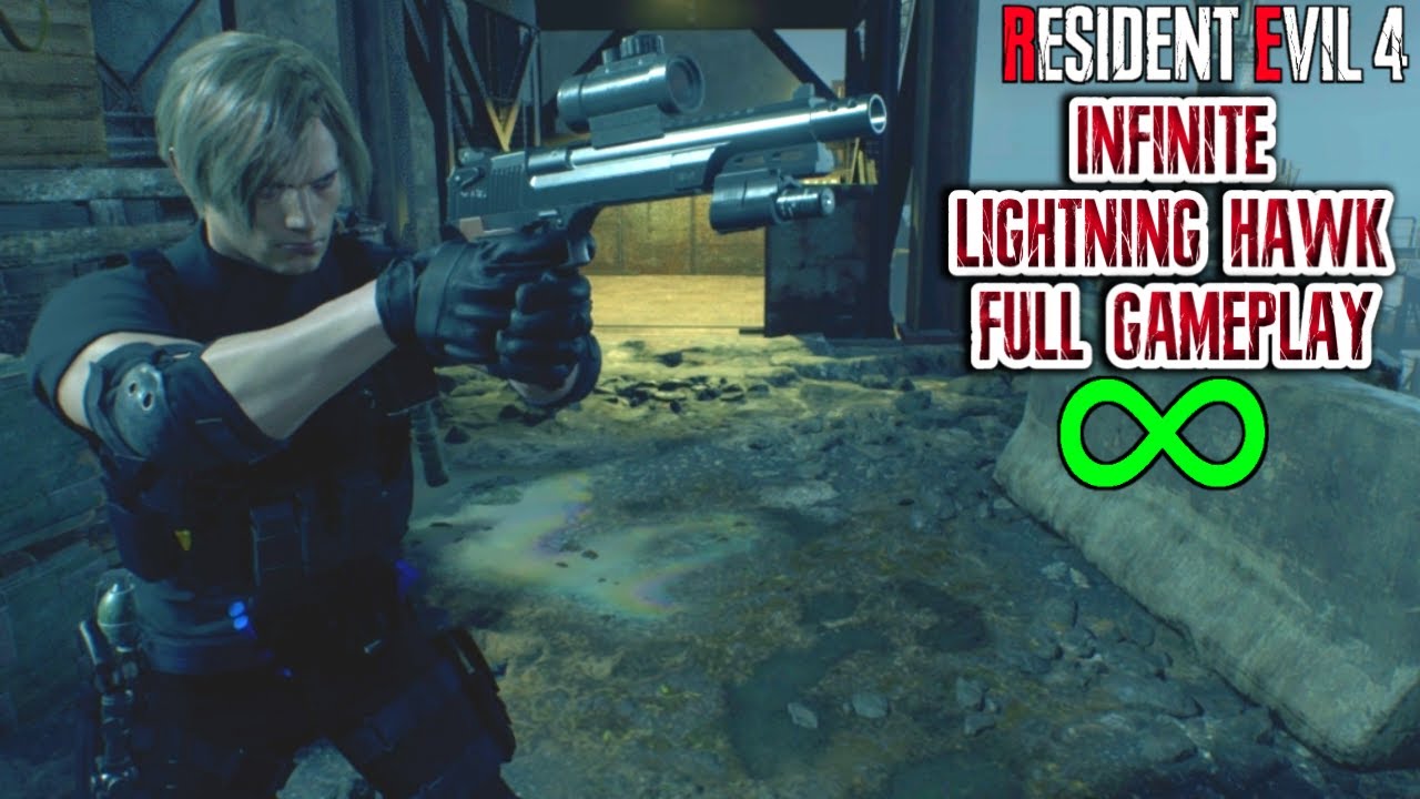 INFINITE LIGHTNING HAWK ONLY!! Full Gameplay - Resident Evil 4 Remake