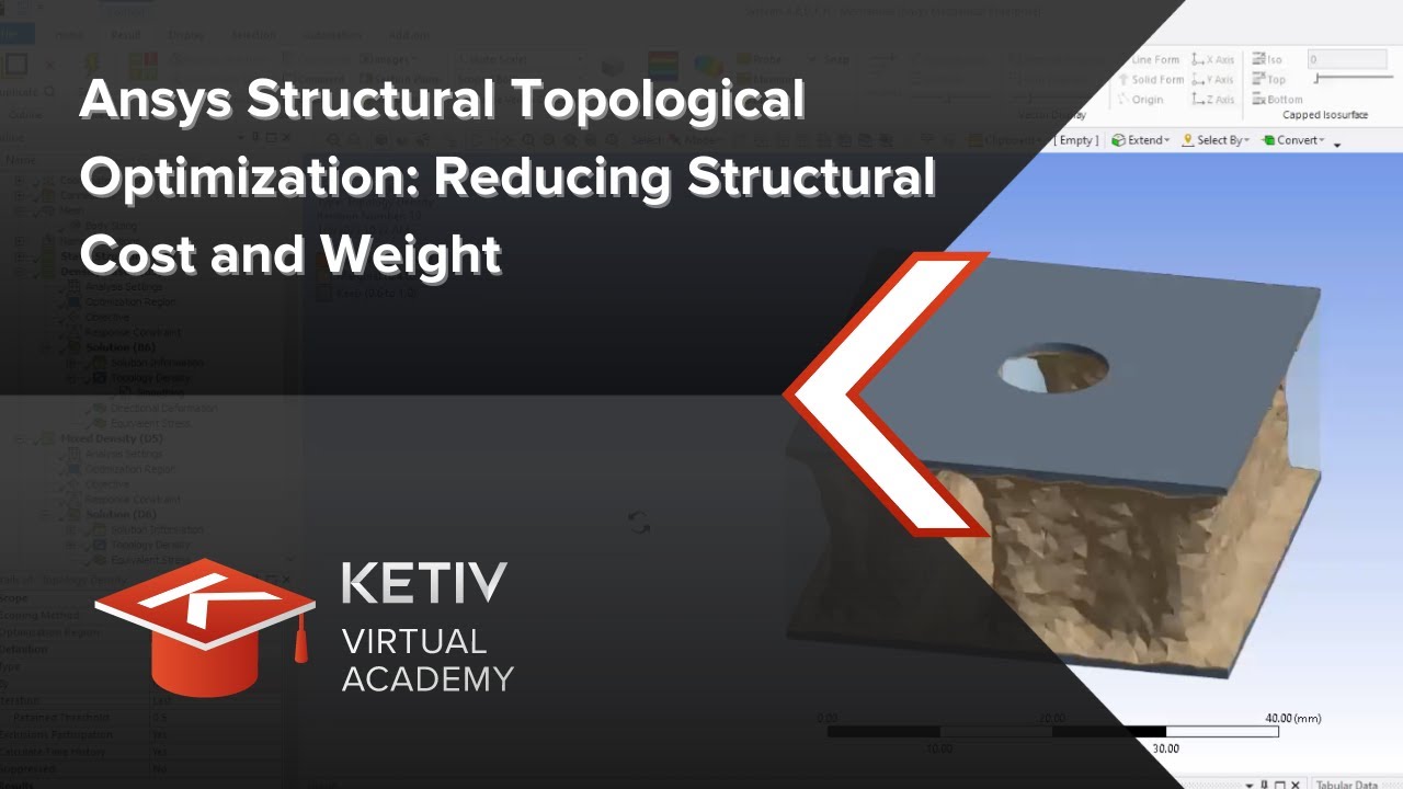 Структурно-топологическая оптимизация ANSYS: снижение стоимости и веса конструкции Виртуальная ак...