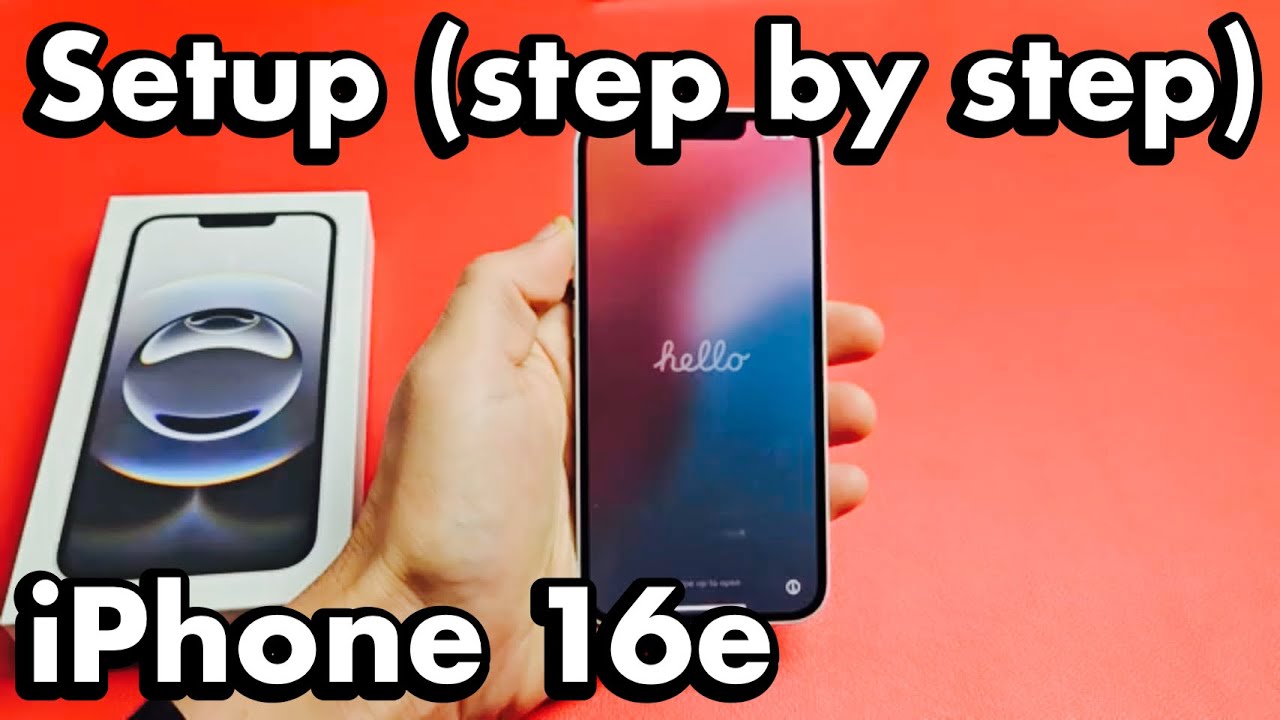 iPhone 16e: How to Setup (step by step)