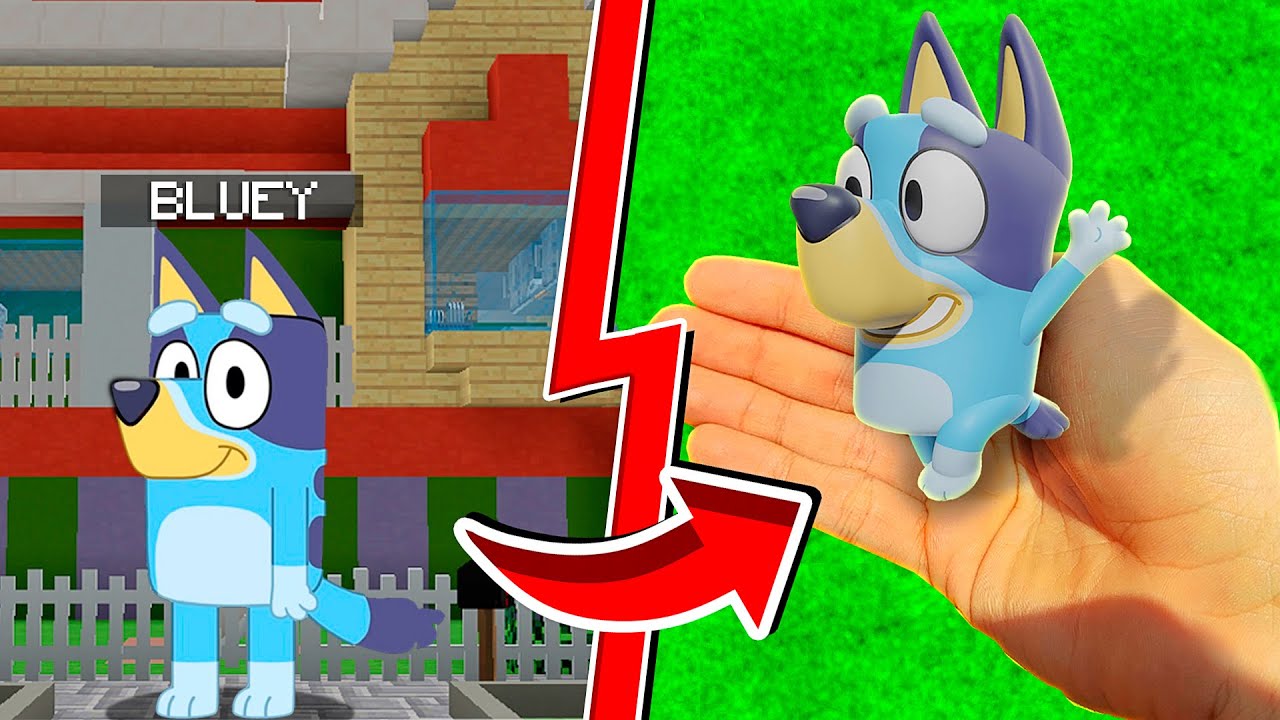 BLUEY APARECE EN LA VIDA REAL 😍 MINECRAFT