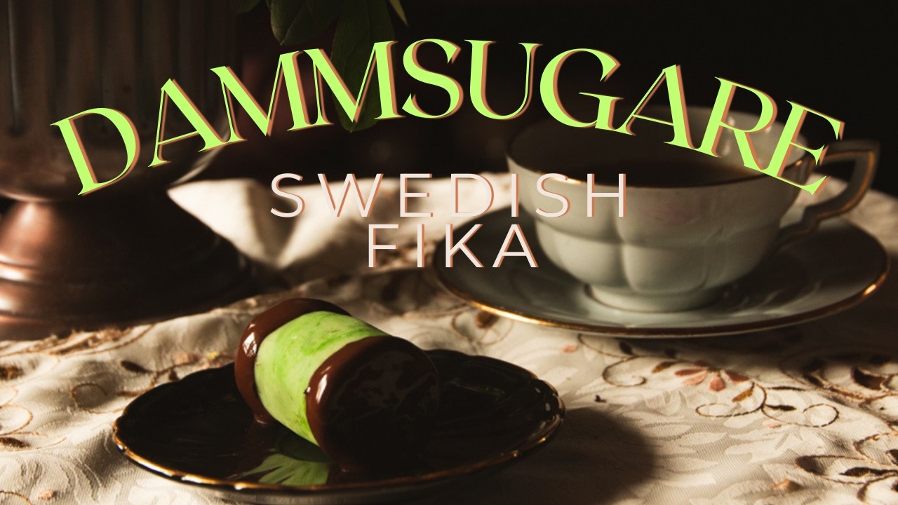 Swedish Fika -DAMMSUGARE (Punsch-roll)