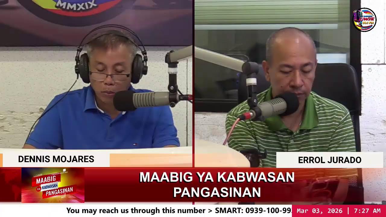 Maabig Ya Kabwasan Pangasinan   TUESDAY, March 3, 2026