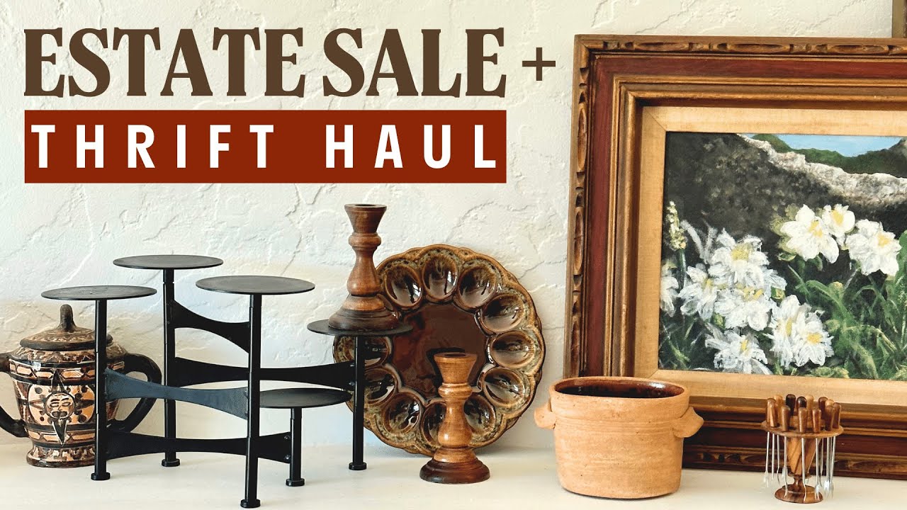 I Found a $25 Vintage Rug! ✨ Thrifting + Estate Sale Shopping