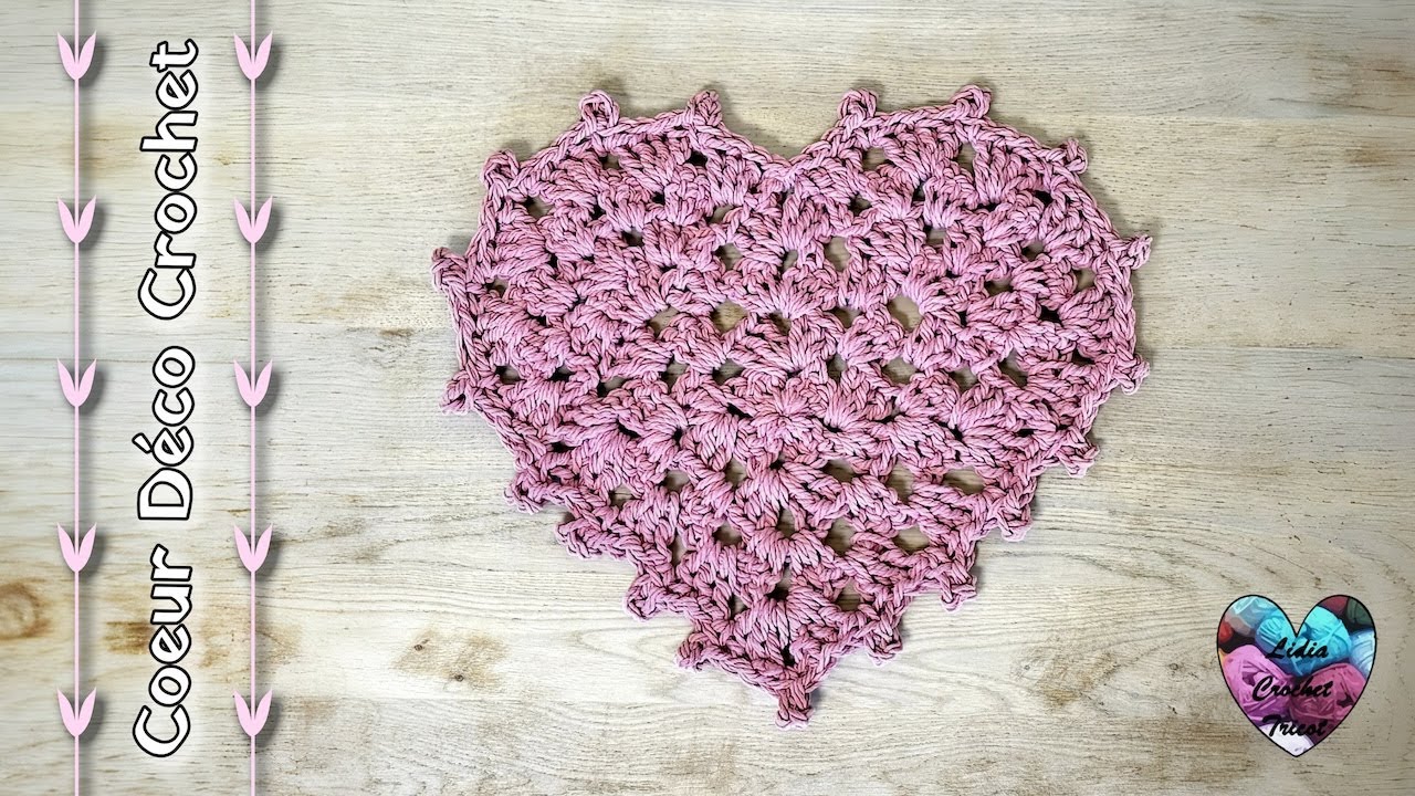 DÉCO BOHÈME COEUR super tendance! Prêt en une après midi! Tutoriel CROCHET FACILE #crochet