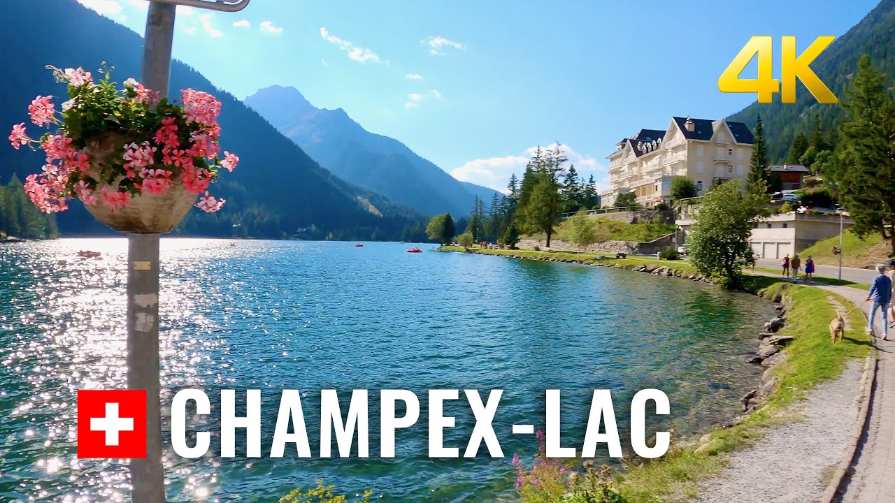 “little Swiss Canada” 🇨🇭 Champex Lac Switzerland, a picturesque lake side village