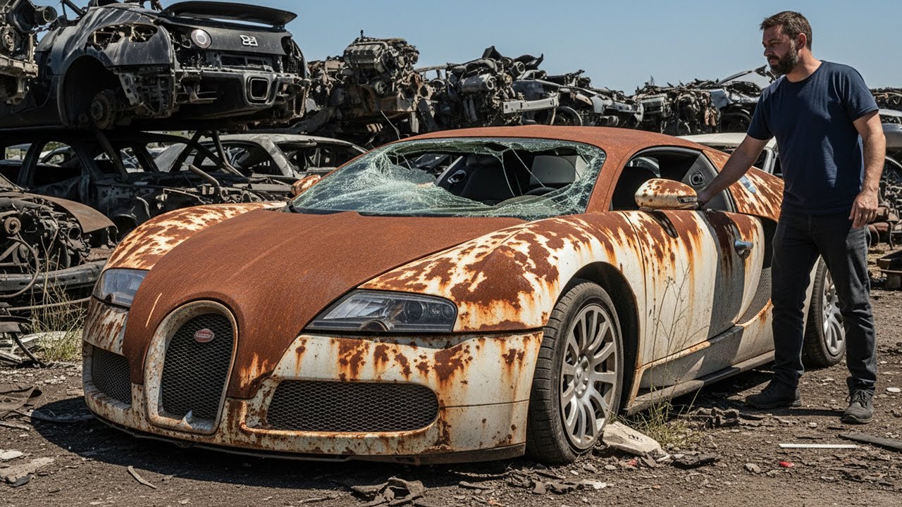 ASMR Car Restoration! Full Restoration of 2009 Bugatti Veyron from Abandoned State to Looking New