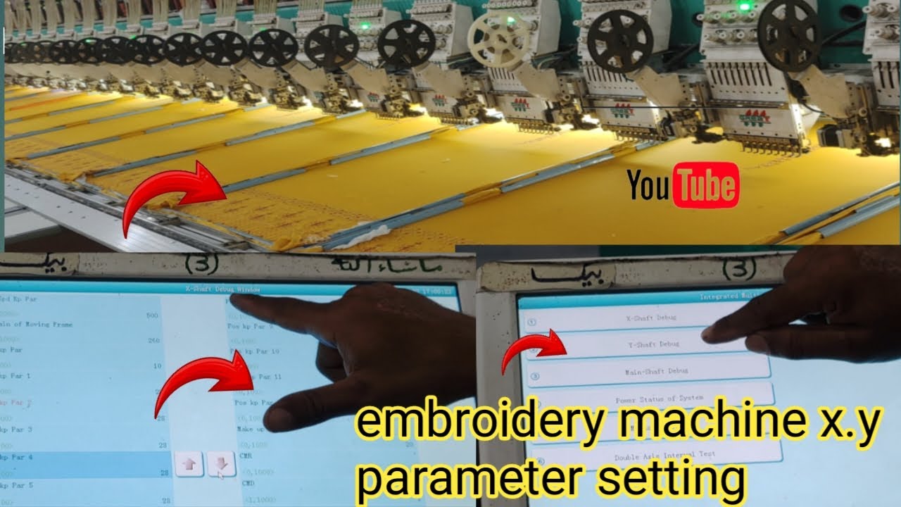 embroidery machine xy parameter setting|aslam sultan mix vlog