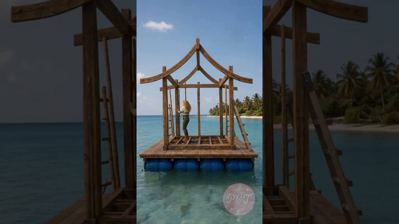 He Built a House That FLOATS on Water 🌊🏡 The Final Reveal Is Amazing 🤯