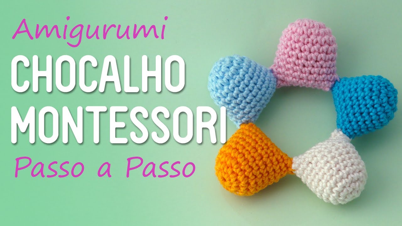 Amigurumi Chocalho Montessori Com Sobras de Fios - Passo a Passo por Glê Negri