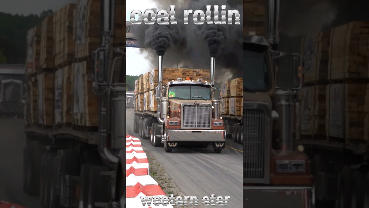 Coal Rollin Western Star Big Rig Beast loaded racing semi