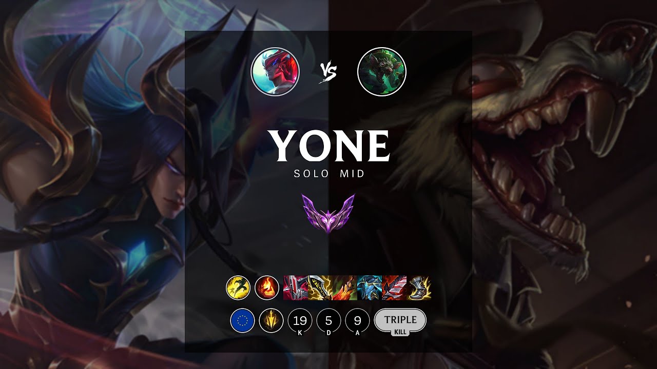Yone Mid vs Twitch - EUW Master Patch 12.20