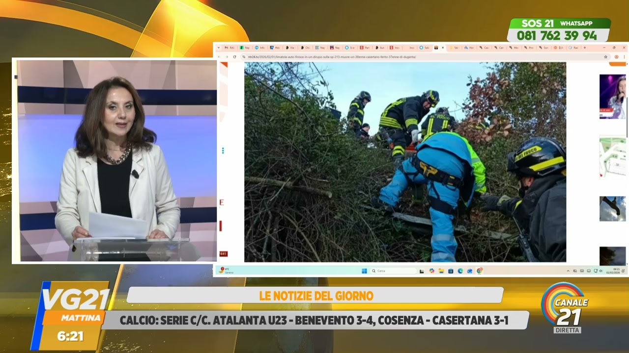 CANALE 21 | Telegiornale - Il VG21 MATTINA  - 2 febbraio 2026