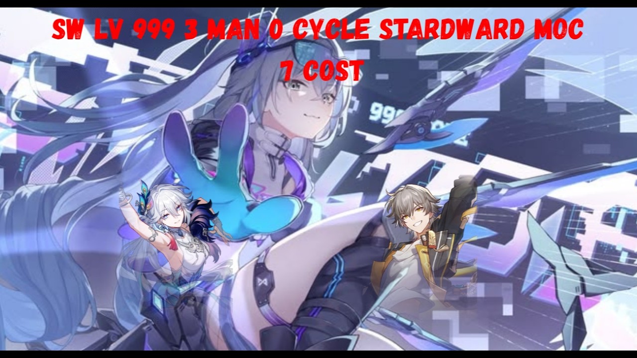 {HSR} | 4.4 MOC Starward Mode | Sw Level 999 e2 s1 vs Dark sam | 0 cycle 7 cost | 3 characters |