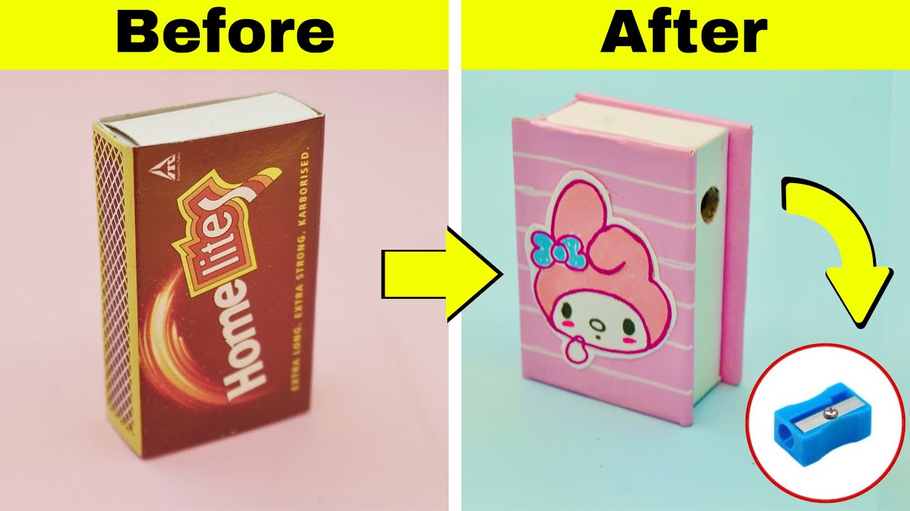 Easy Paper craft / school project / how to make/ diy matchbox craft/