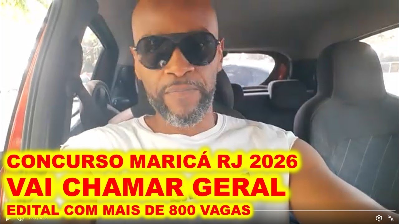 Concurso Maricá RJ 2026 VAI CHAMAR GERAL : edital com mais de 800 vagas e organizadora escolhida