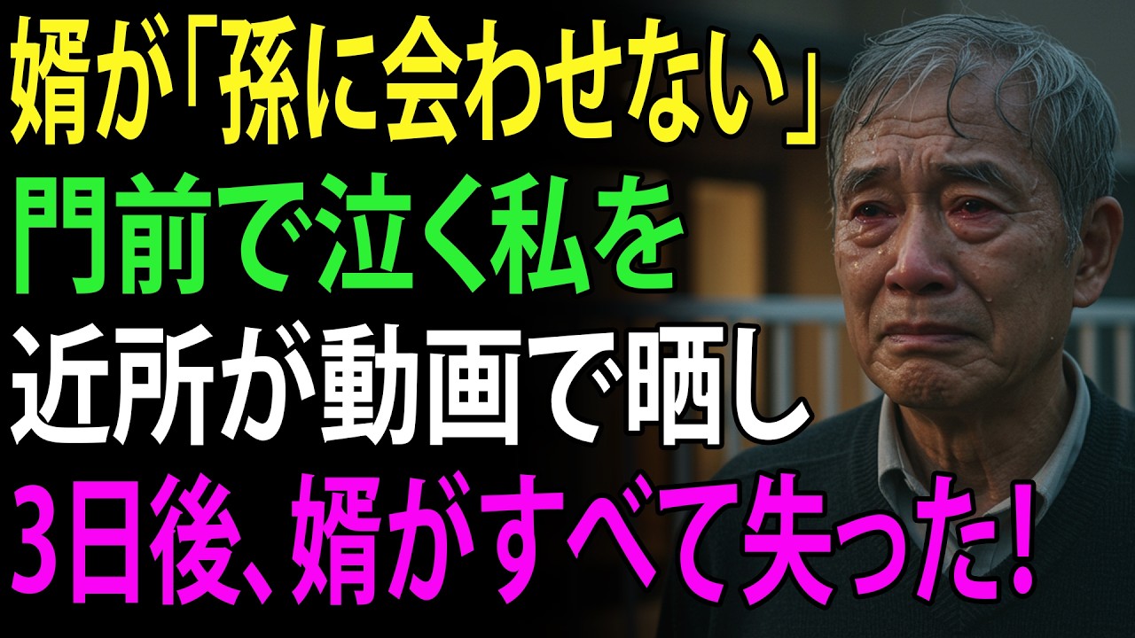 婿が「孫に会わせない」と追い払い、門前で泣く私を近所が動画で晒した！3日後、婿がすべてを失う衝撃の結末