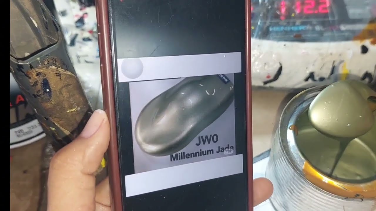mix warna MILENIUM JADE sample dari foto hp