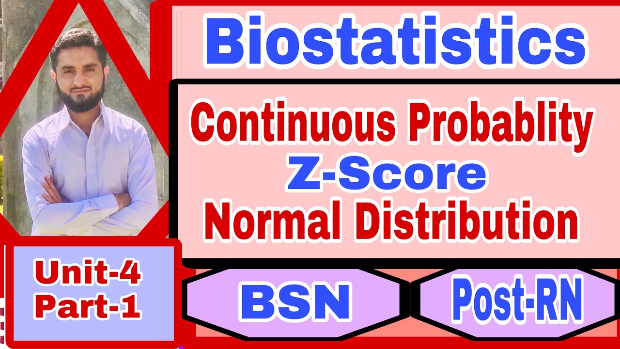 Normal Distribution & Z-Score(Standered Normal Distribution{biostatistics}Unit-4 [part-1]BSN/Post-RN
