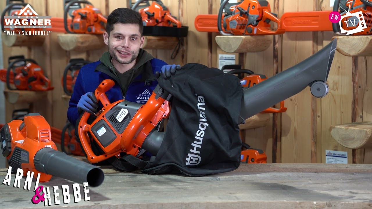 Power im Vergleich: Husqvarna Akku-Laubbläser & Laubsauger 120iB vs. 120iBV