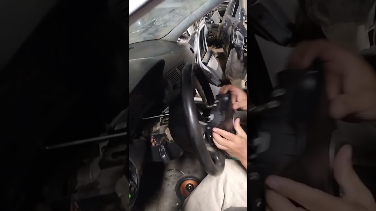 como soltar bolsa do airbag do volante do golf, bora, Passat