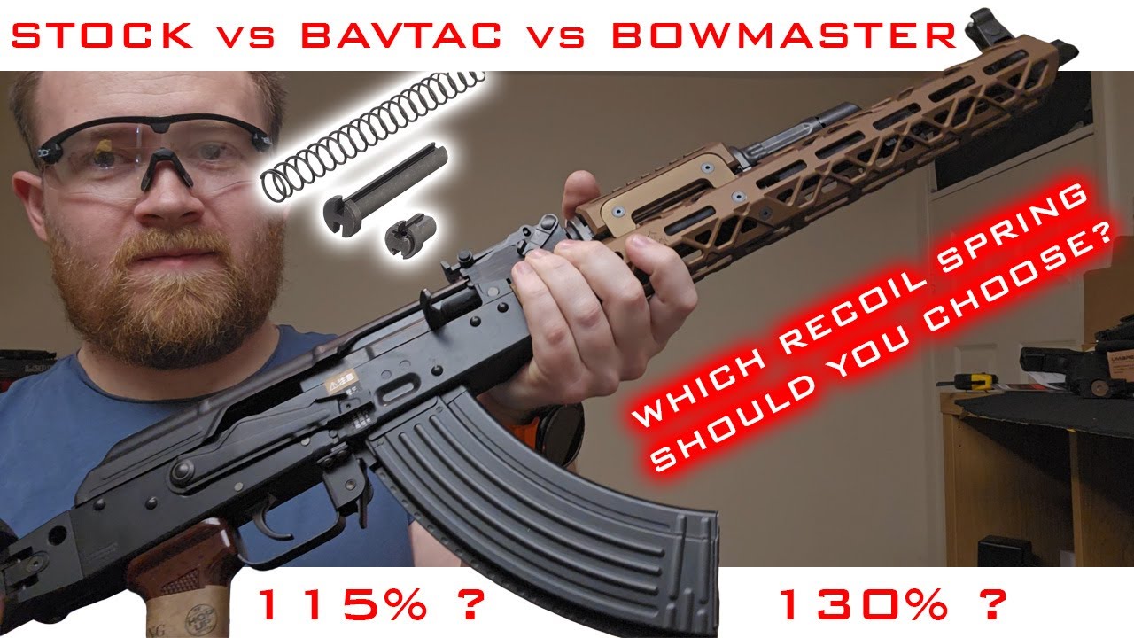 Which Recoil Spring For Your Tokyo Marui AKM / AKX ? - Stock vs Bavtac vs Bow Master