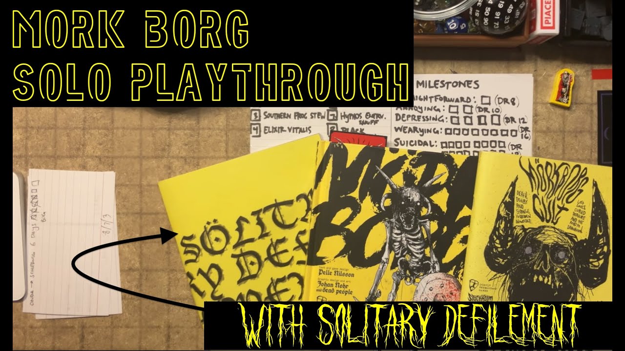 Mörk Borg Sölitary Defilement #ActualPlay SoloRPG session - The Occult Herbalist begins Herbalizing