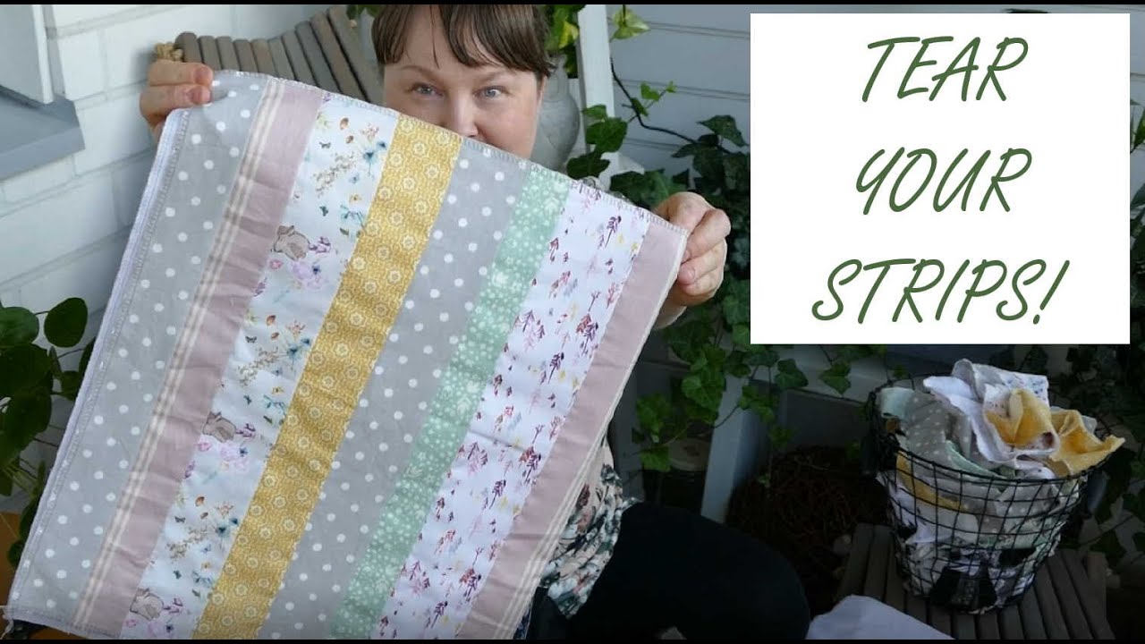 Tearing quilt strips, how & why I do it/Tilkkujen repiminen, miksi ja miten