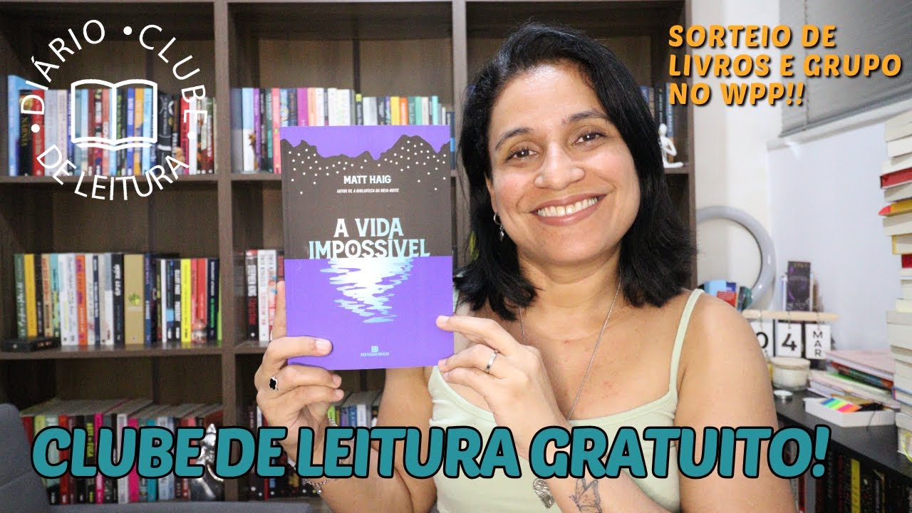 CLUBE DE LEITURA GRATUITO E COM SORTEIOS MENSAIS DE LIVROS