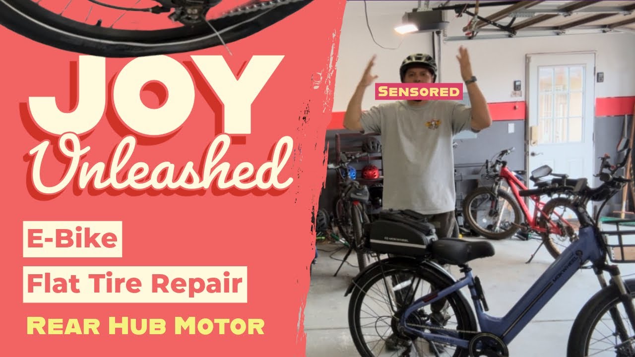 E Bike Flat Tire Repair - Rear hub motor
