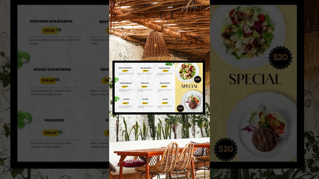 Digital BBQ Menu Templates -#26