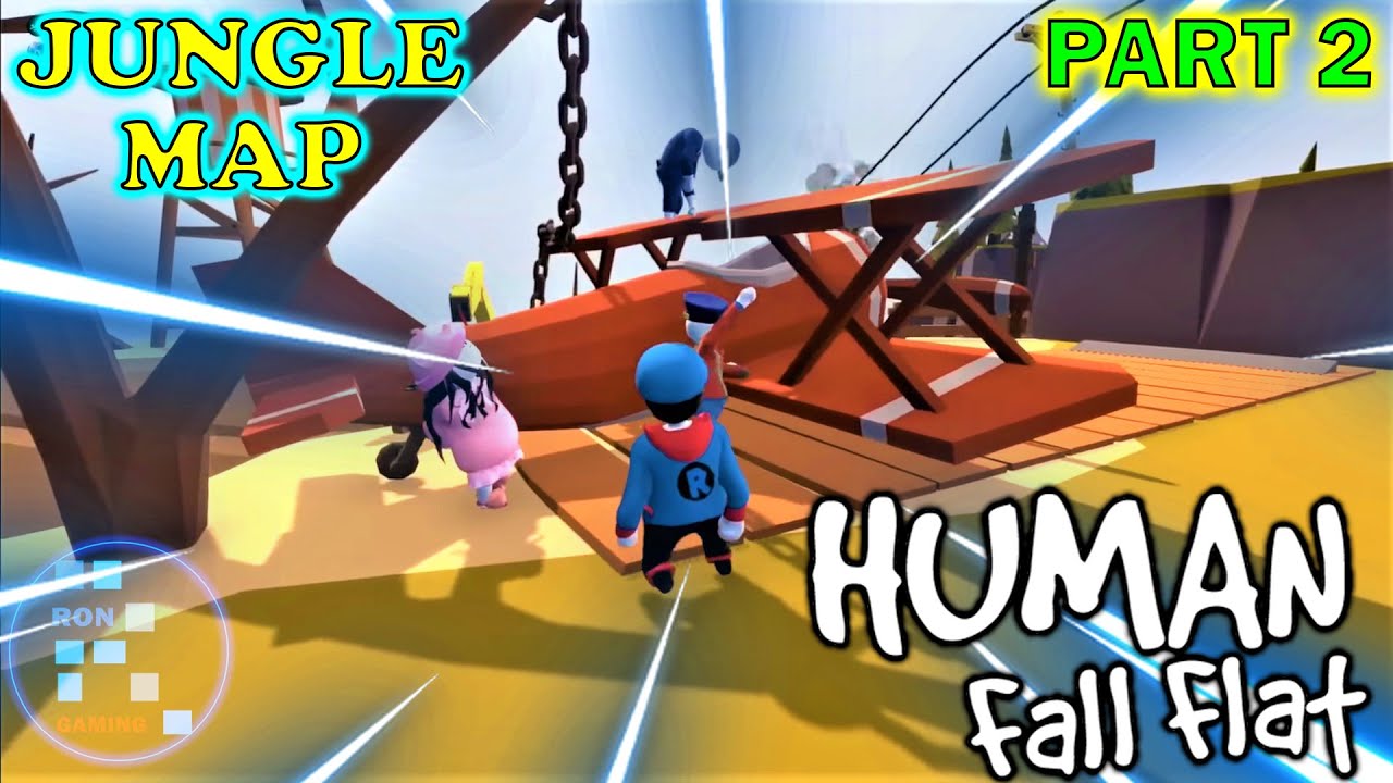 Human Fall Flat | New Jungle Map Is Full Of Scam Or Full Of Fun?