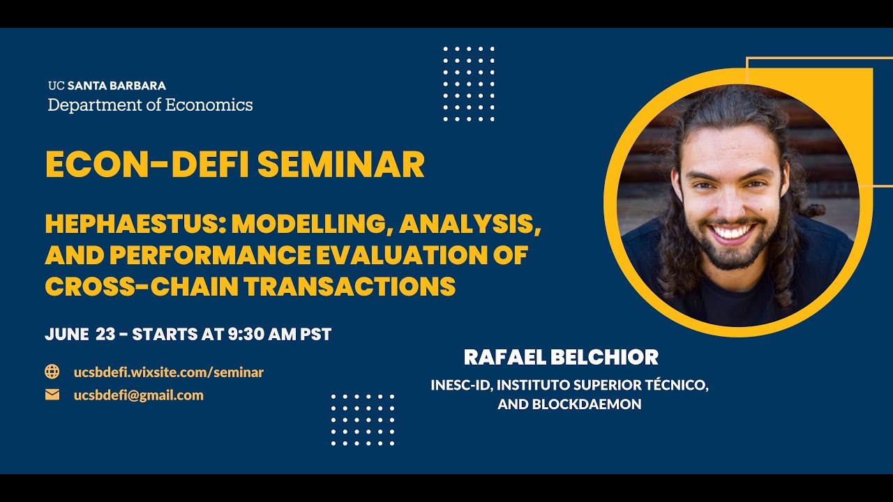Rafael Belchior: Modelling, Analysis, and Performance Evaluation of Cross-Chain Transactions