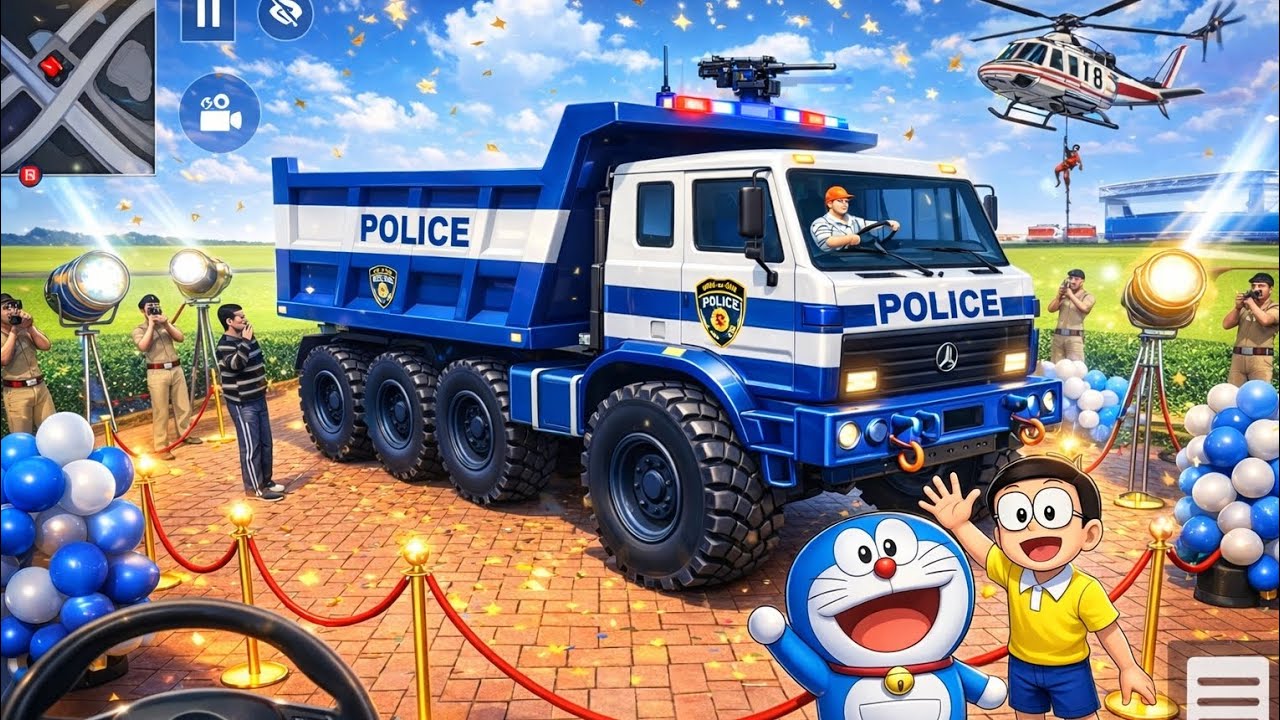 Franklin Purchase New Modified Police Truck🚨🚛Indian Theft Auto Simulator💥🤩Nobita and Doremon Game💥🤯🎮