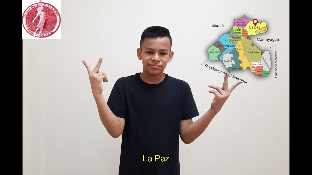 Departamentos de Honduras  de Lengua de Señas Hondureñas (LESHO)