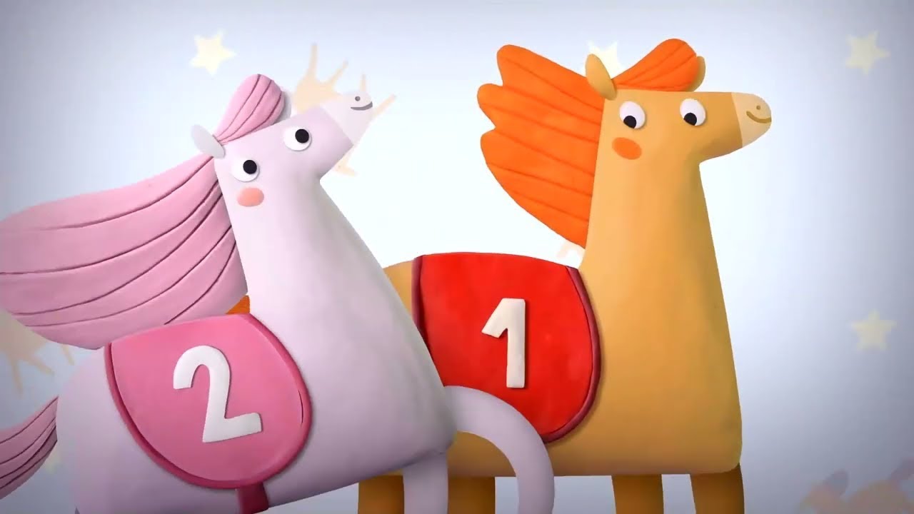 Learn with Claymotions | Animals - Horsies | Learning cartoons for kids 🟡 Cartoon Box