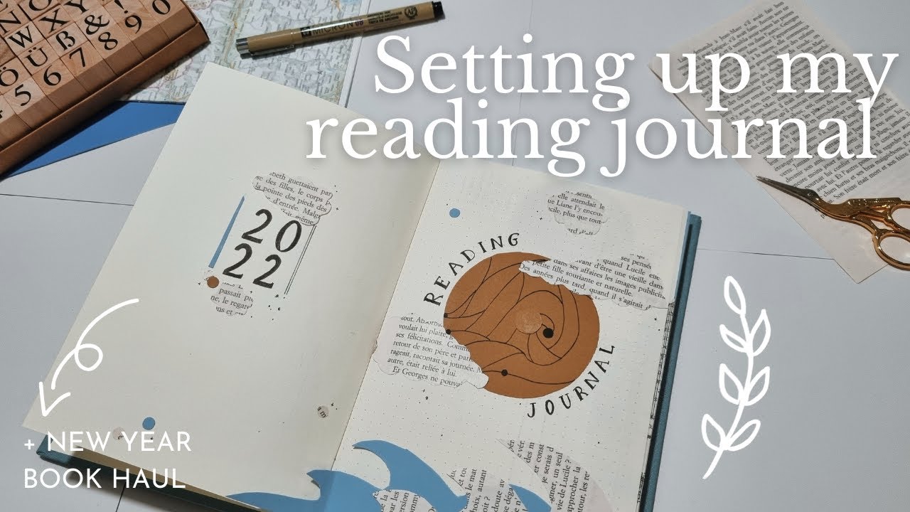 Bullet journal set up for 2022 | new reading journal + new year book haul + soft piano music