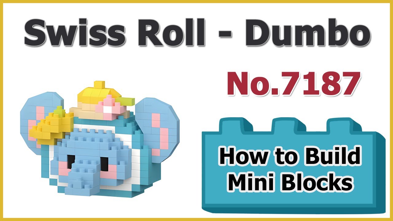 How to Build Mini Blocks Swiss Roll - Dumbo No.7187 Review Instructions Specifications