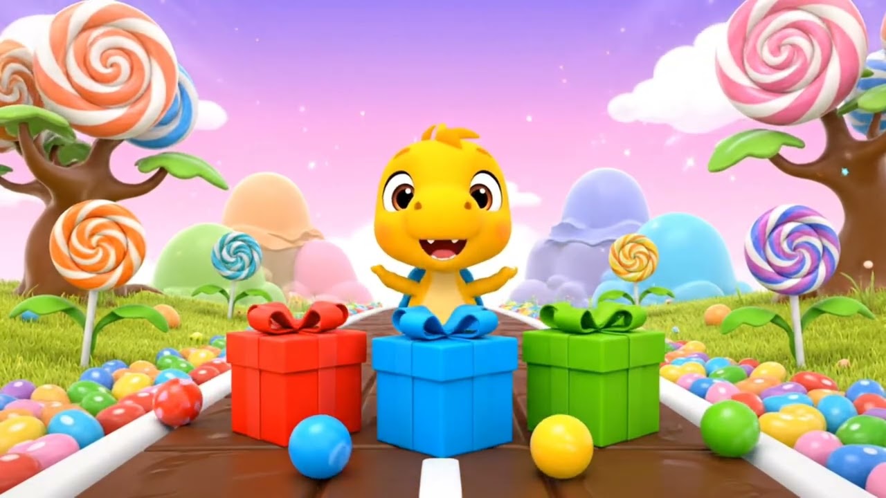 Найдите спрятанный цвет вместе с Санни 🦖🎨 | Обучающее видео-игра для детей