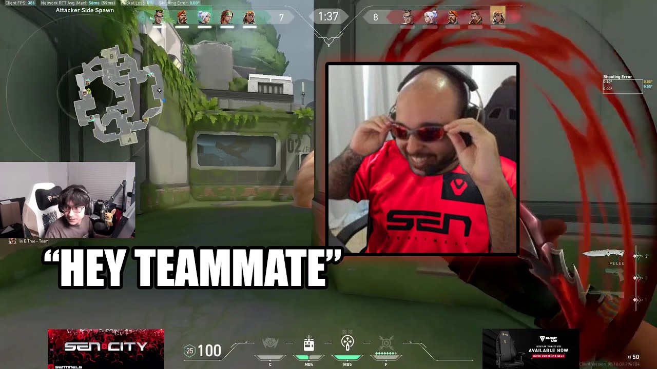 SEN SACY Drops In On TenZ While Streaming