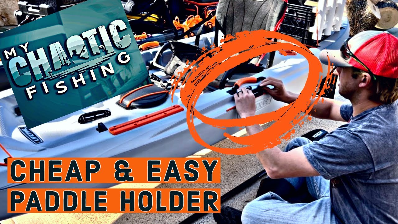 Lifetime Tamarack Pro kayak Rod Paddle Holder | Cheap, Easy, Simple kayak mod that works!